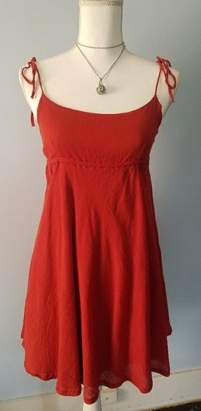 burnt orange sundress